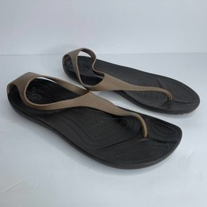 SOLD - E; CROCS | Sexi Flip Flop Sz 8